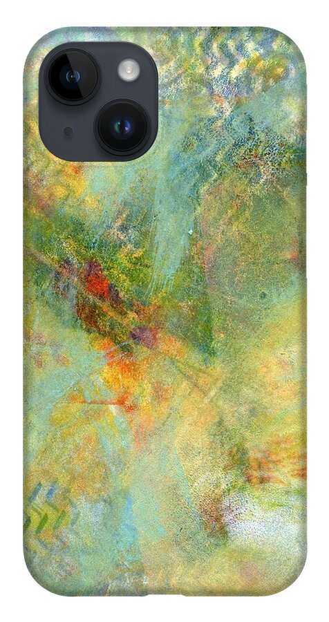 Modern iPhone 14 Case featuring the painting Inner Mist 101 by Hew Wilson