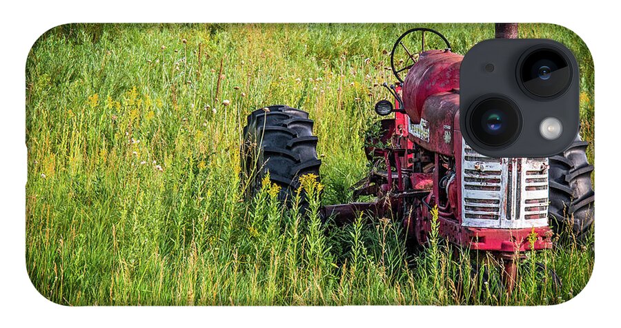 Rusty Cars iPhone 14 Case featuring the photograph International Harvester Tractor by John Strong