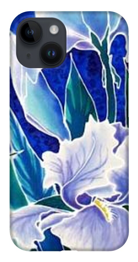Iris iPhone 14 Case featuring the painting Iris by Francine Dufour Jones