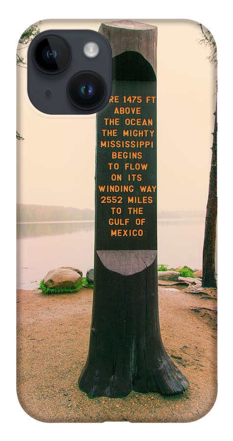 Itasca Park iPhone 14 Case featuring the photograph Itasca Marker Nostalgic by Nancy Dunivin