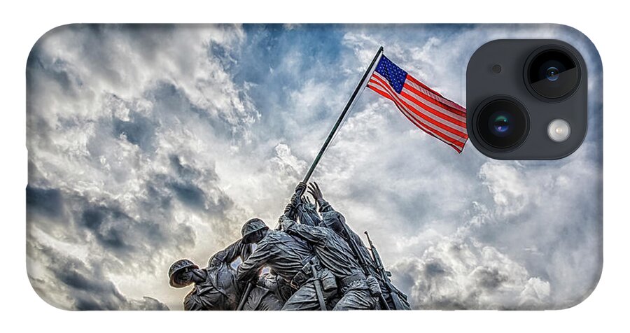 Iwo Jima iPhone 14 Case featuring the photograph Iwo Jima Memorial by Susan Candelario