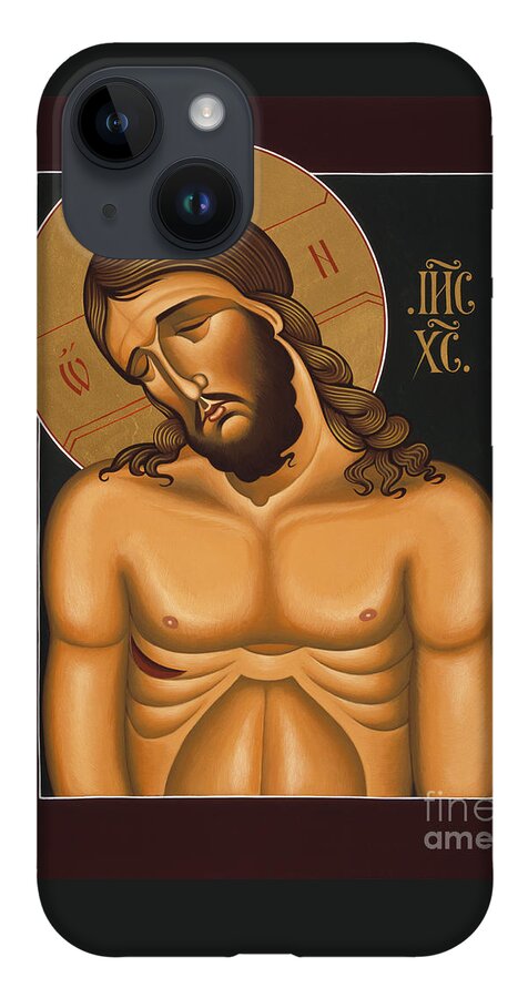 Jesus Christ Extreme Humility iPhone 14 Case featuring the painting Jesus Christ Extreme Humility 036 by William Hart McNichols