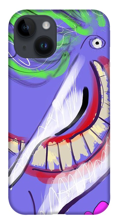 Joker iPhone 14 Case featuring the digital art Joker by Jason Nicholas