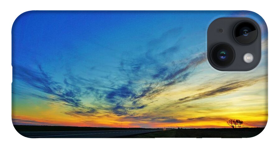 Kansas iPhone 14 Case featuring the photograph Kansas sunrise2 by Merle Grenz