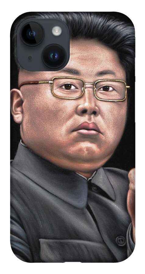 Kim Jong-un Supreme Leader iPhone 14 Case by Jorge Terrones