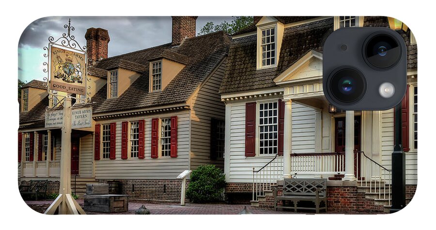 Colonial Williamsburg iPhone 14 Case featuring the photograph Kings Arms Tavern by Gene Bleile Photography