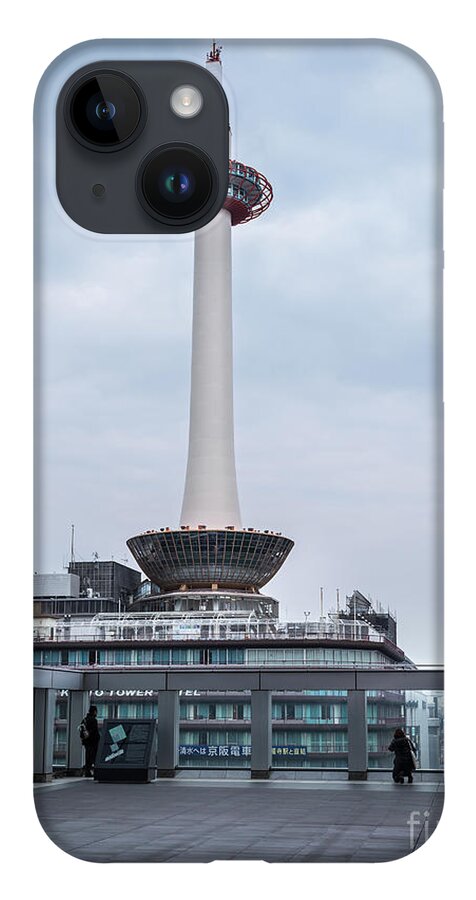  Street iPhone 14 Case featuring the photograph Kyoto Tower, Japan by Perry Rodriguez