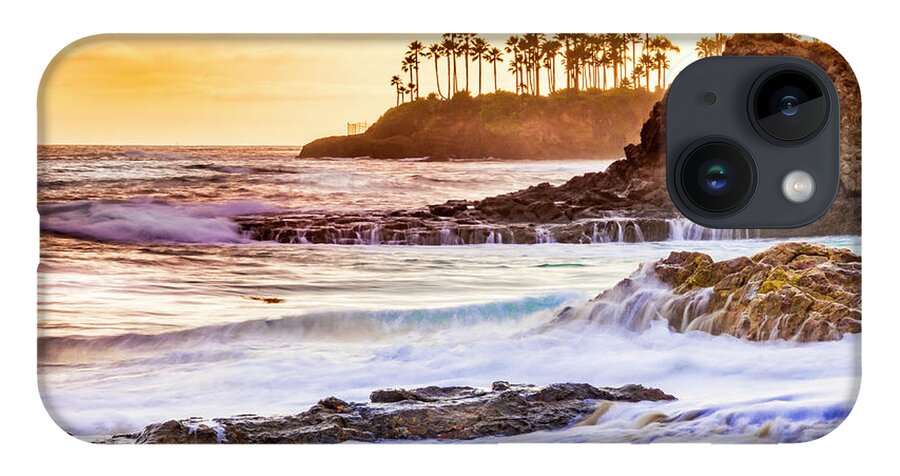 California Beaches iPhone 14 Case featuring the photograph Laguna Beach at Sunset by Donald Pash