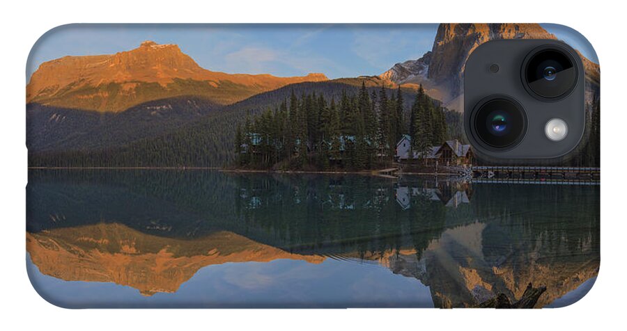 Hotel iPhone Case featuring the photograph Lake Emerald Lodge by Andrew Dickman