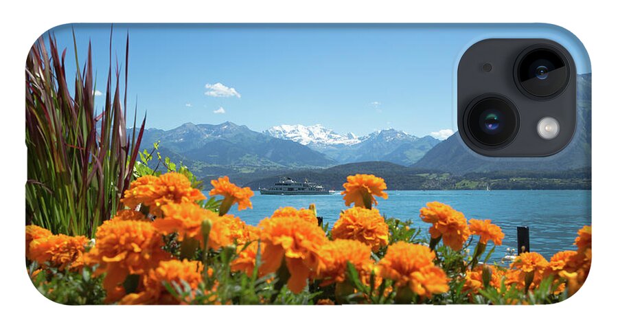 Lake iPhone 14 Case featuring the photograph Lake Thunersee by Andy Myatt