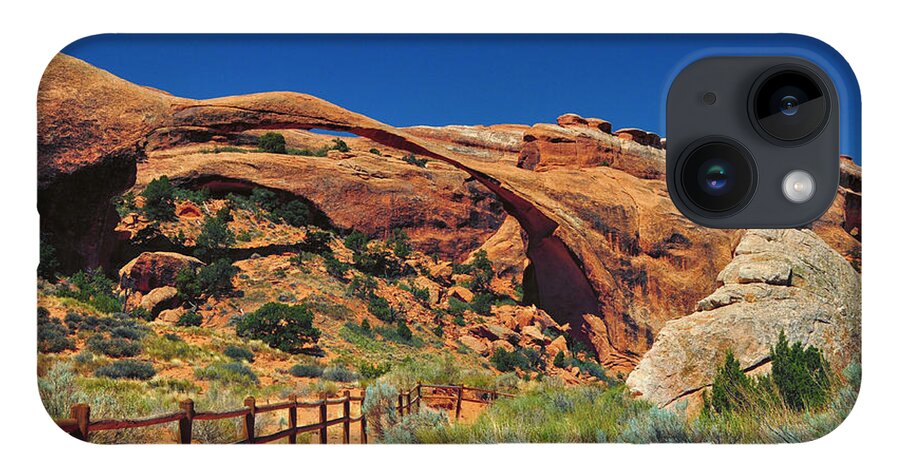 Arch iPhone Case featuring the photograph Landscape Arch - Arches National Park - Utah by Bruce Friedman