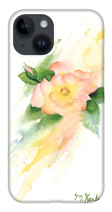 Flower iPhone Case featuring the painting Last Rose of Summer by Marsha Karle