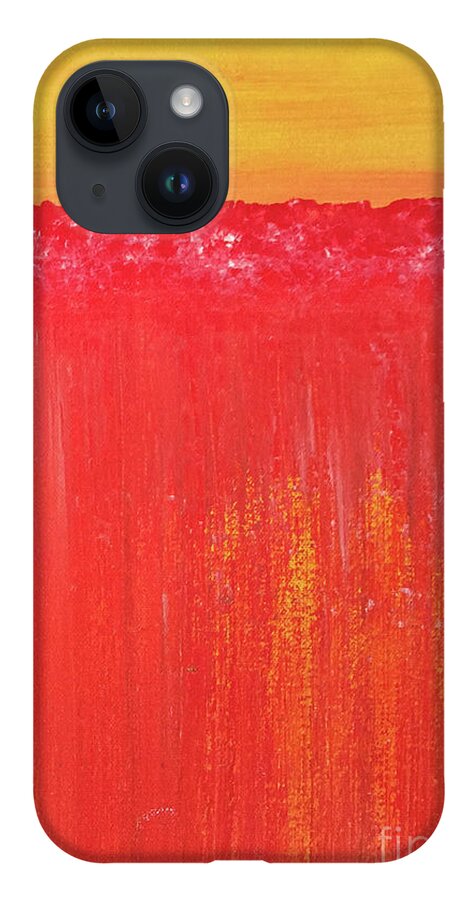 Lava iPhone Case featuring the painting Lava Flow by Amanda Sheil