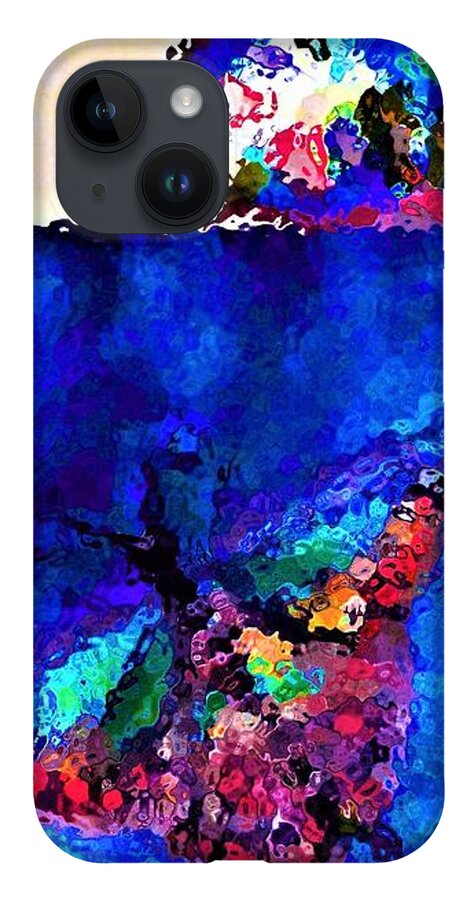 Butterflies iPhone 14 Case featuring the digital art Let Go Fly Away Into The Light By Lisa Kaiser by Lisa Kaiser