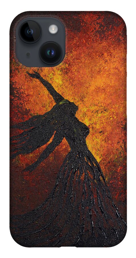 Life Force iPhone 14 Case featuring the painting Life Force by Michelle Pier