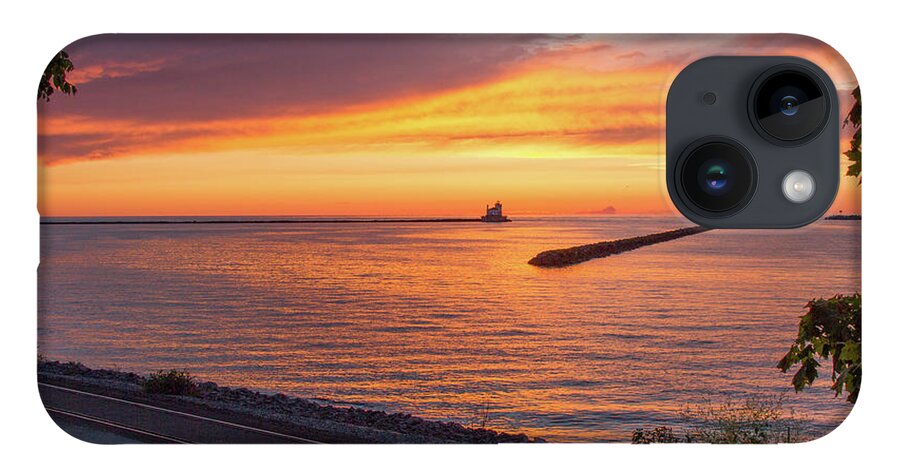 Lighthouse iPhone 14 Case featuring the photograph Lighthouse Sunset by Rod Best