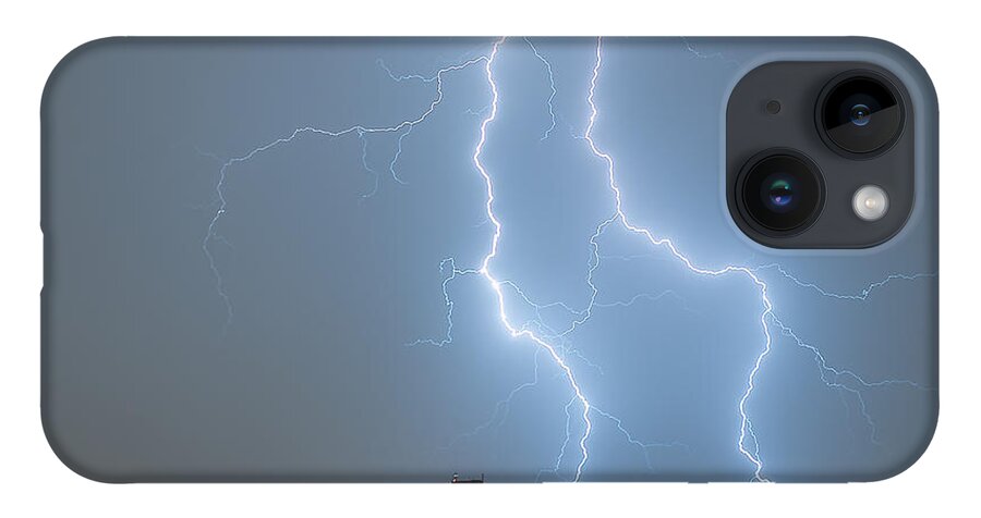 Lightning iPhone 14 Case featuring the photograph Lightning Over Buffalo, NY by Dave Niedbala
