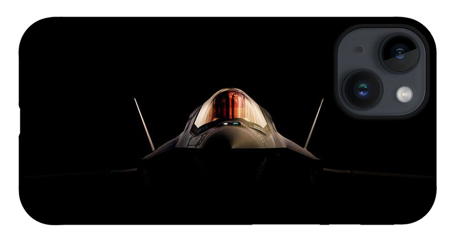 F35 Lightning iPhone Case featuring the digital art Lightning Shadows by Airpower Art
