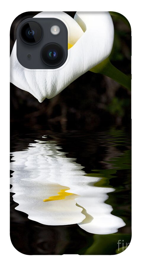 Lily Reflection Flora Flower iPhone 14 Case featuring the photograph Lily reflection by Sheila Smart Fine Art Photography