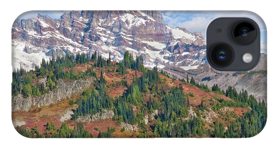 Autumn iPhone Case featuring the photograph Little Tahoma Peak and Stevens Ridge in the Fall by Jeff Goulden