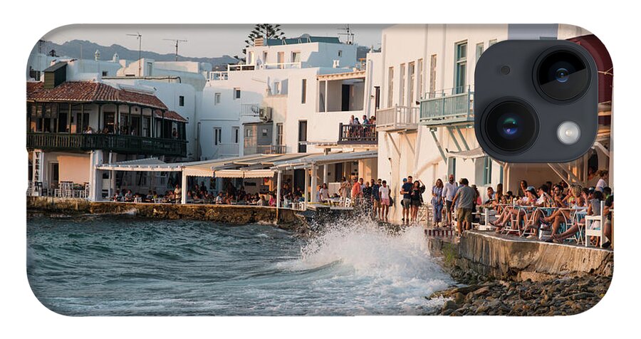 Greece iPhone 14 Case featuring the photograph Little Venice, Mykonos Island, Greece by Michalakis Ppalis