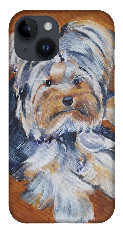 Pets iPhone 14 Case featuring the painting Little Zoey by Kathie Camara