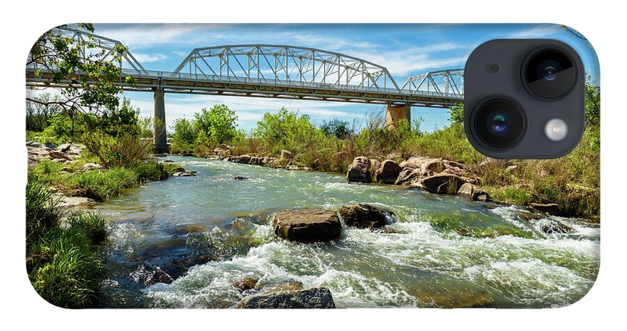 Highway 71 iPhone 14 Case featuring the photograph Llano River by Raul Rodriguez