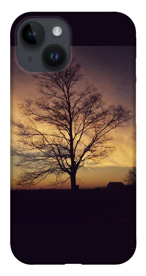 Lone Tree iPhone 14 Case featuring the photograph Lone Tree at Sunrise by John Harmon