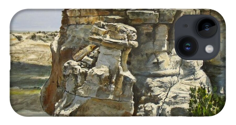 Petrified Forest iPhone 14 Case featuring the painting Lookout Point by William Brody