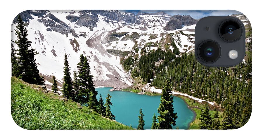 Beauty In Nature iPhone 14 Case featuring the photograph Lower Blue Lake by Jeff Goulden