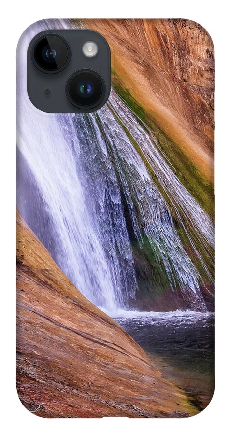 Lower Calf Creek Falls iPhone 14 Case featuring the photograph Lower Calf Creek Falls by Chuck Jason