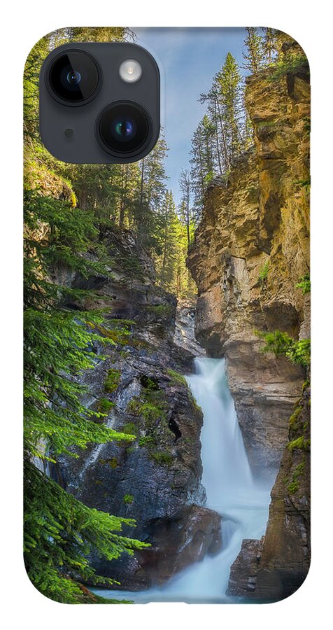 Lower Falls iPhone 14 Case featuring the photograph Lower Falls at Johnston Canyon by Owen Weber