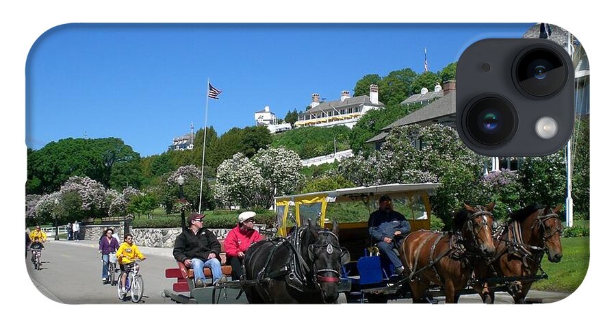 Mackinac Island iPhone Case featuring the photograph Mackinac Island at Lilac Time by Keith Stokes