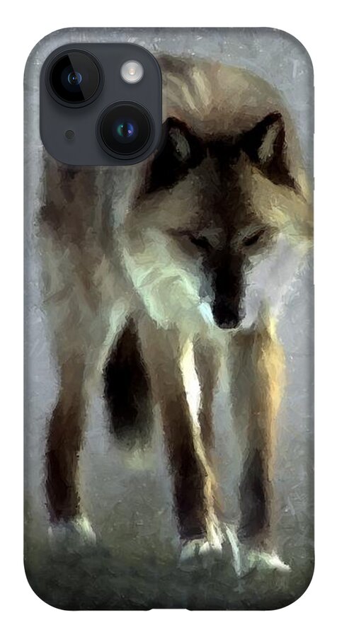 Wolf iPhone Case featuring the photograph Majestic Wolf by David Dehner