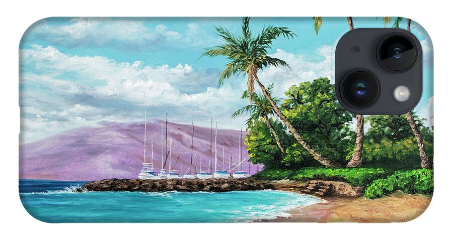Darice iPhone 14 Case featuring the painting Makila Beach by Darice Machel McGuire