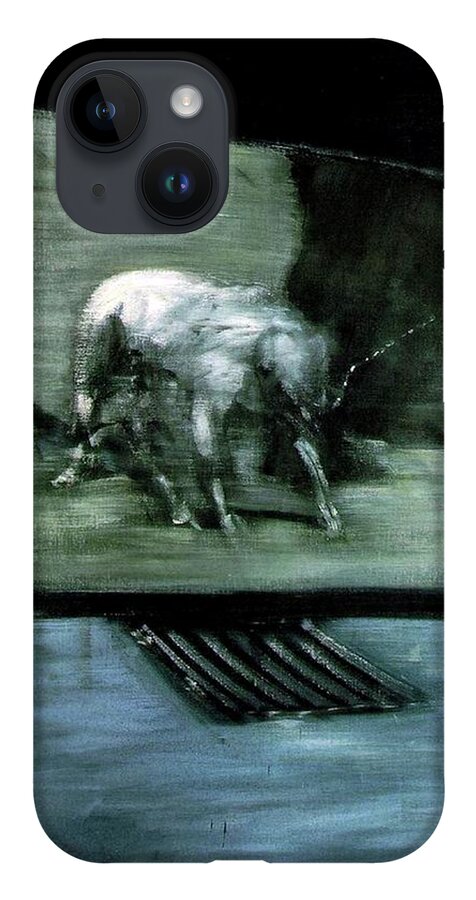 Man With Dog iPhone 14 Case featuring the painting Man with Dog by Francis Bacon
