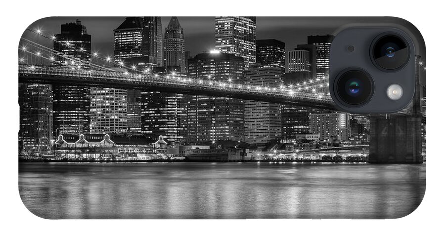 Clarence Holmes iPhone 14 Case featuring the photograph Manhattan Night Skyline IV by Clarence Holmes