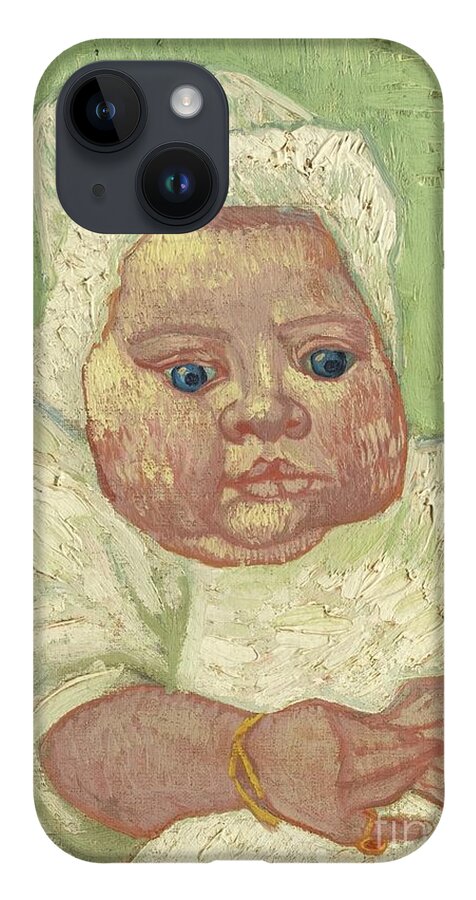 Vincent Van Gogh 1853 - 1890 Le B�b� Marcelle Roulin. Beautiful Little Baby iPhone Case featuring the painting Marcelle Roulin by MotionAge Designs