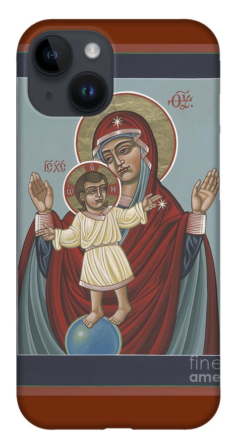 Mary iPhone 14 Case featuring the painting Mary, Mother of Mercy - Dedicated to Pope Francis in this Year of Mercy 289 by William Hart McNichols