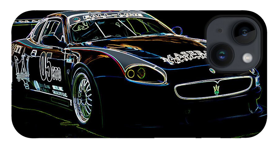 Car iPhone Case featuring the digital art Maserati by Sebastian Musial