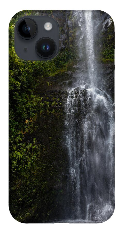 Maui iPhone 14 Case featuring the photograph Maui Waterfall by Chuck Jason