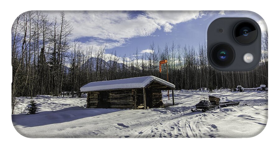 Cabin iPhone 14 Case featuring the photograph May Creek Mail Shack by Fred Denner