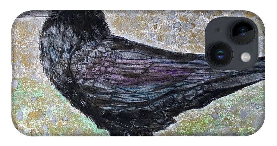 Merlina iPhone 14 Case featuring the painting Merlina by Denise Railey