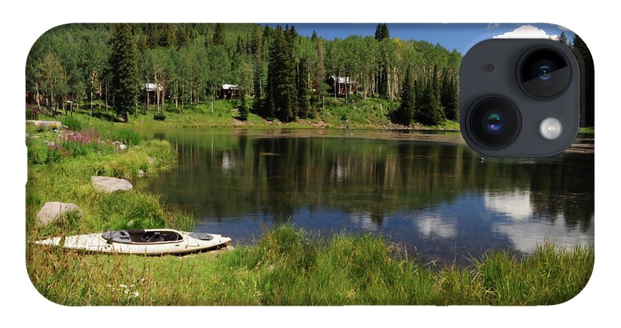 Colorado iPhone 14 Case featuring the photograph Mesa Lakes by Julia McHugh