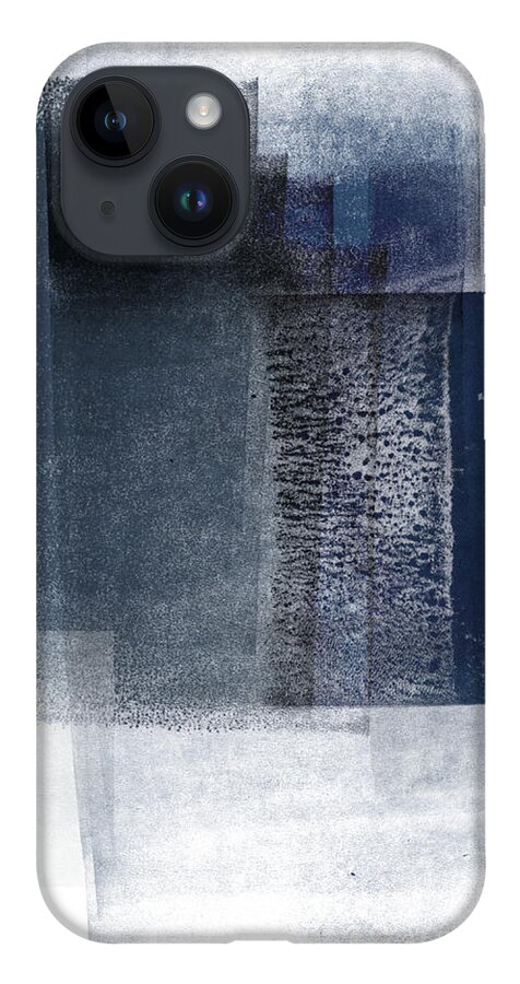 Blue iPhone Case featuring the mixed media Mestro 2- Abstract Art by Linda Woods by Linda Woods