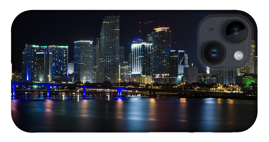 Architecture iPhone 14 Case featuring the photograph Miami Downtown Skyline by Raul Rodriguez