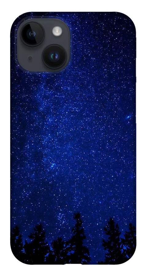 Deep iPhone 14 Case featuring the photograph Milky Way and Trees by Pelo Blanco Photo