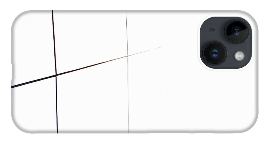 Minimalism iPhone 14 Case featuring the digital art Minimal Squares by Kathleen Illes