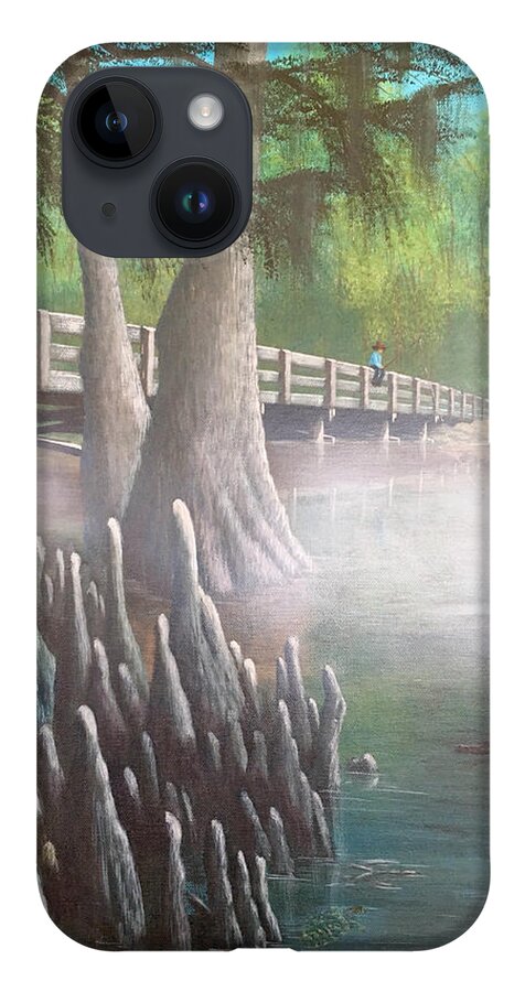 Historic iPhone Case featuring the painting Misty Morning by Marlene Little