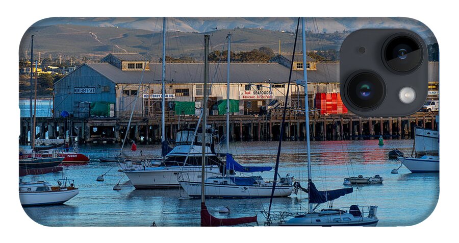 Monterey iPhone 14 Case featuring the photograph Monterey Wharf at Sunset by Derek Dean